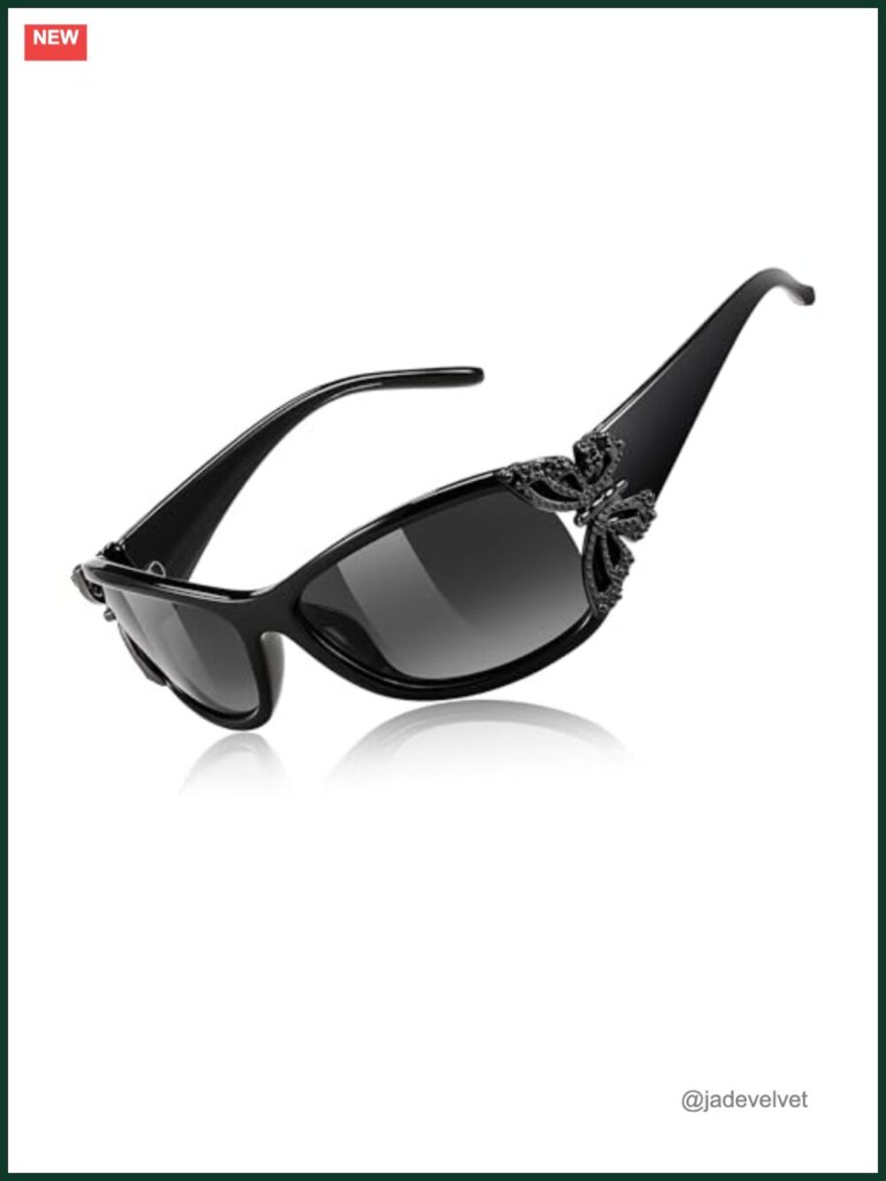 FEISEDY Polarized Butterfly Wrap Sunglasses UV400 Protection